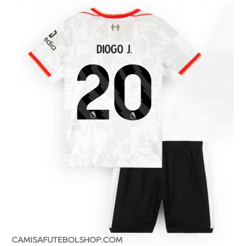 Camisa de time de futebol Liverpool Diogo Jota #20 Replicas 3º Equipamento Infantil 2024-25 Manga Curta (+ Calças curtas)